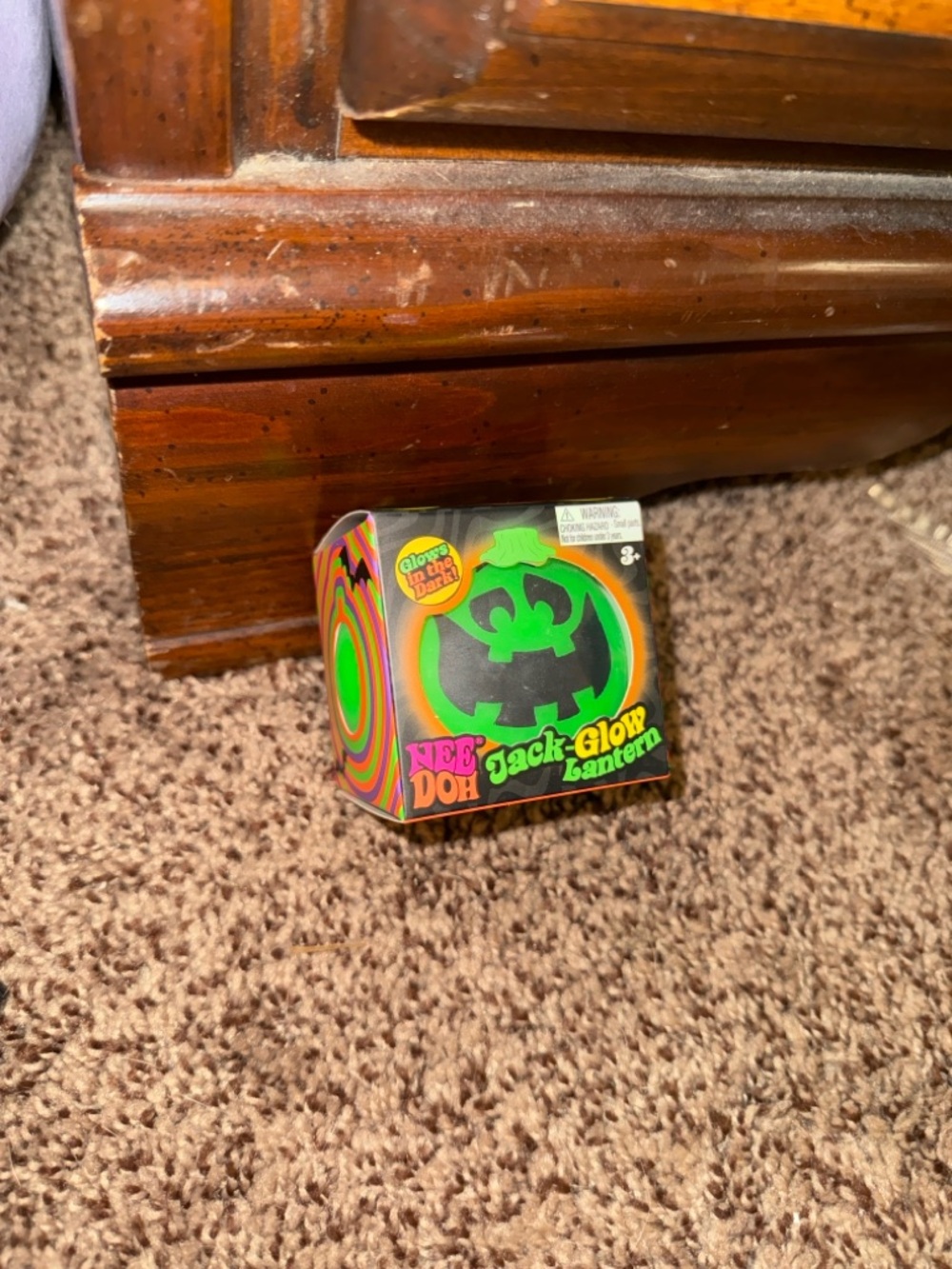 Green Needoh Jack Glow Lantern Halloween Squishy
